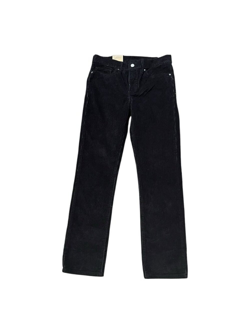Levi's Womens 28x30 Black Corduroy 314 Shaping Straight Leg Mid-Rise Pants NWT